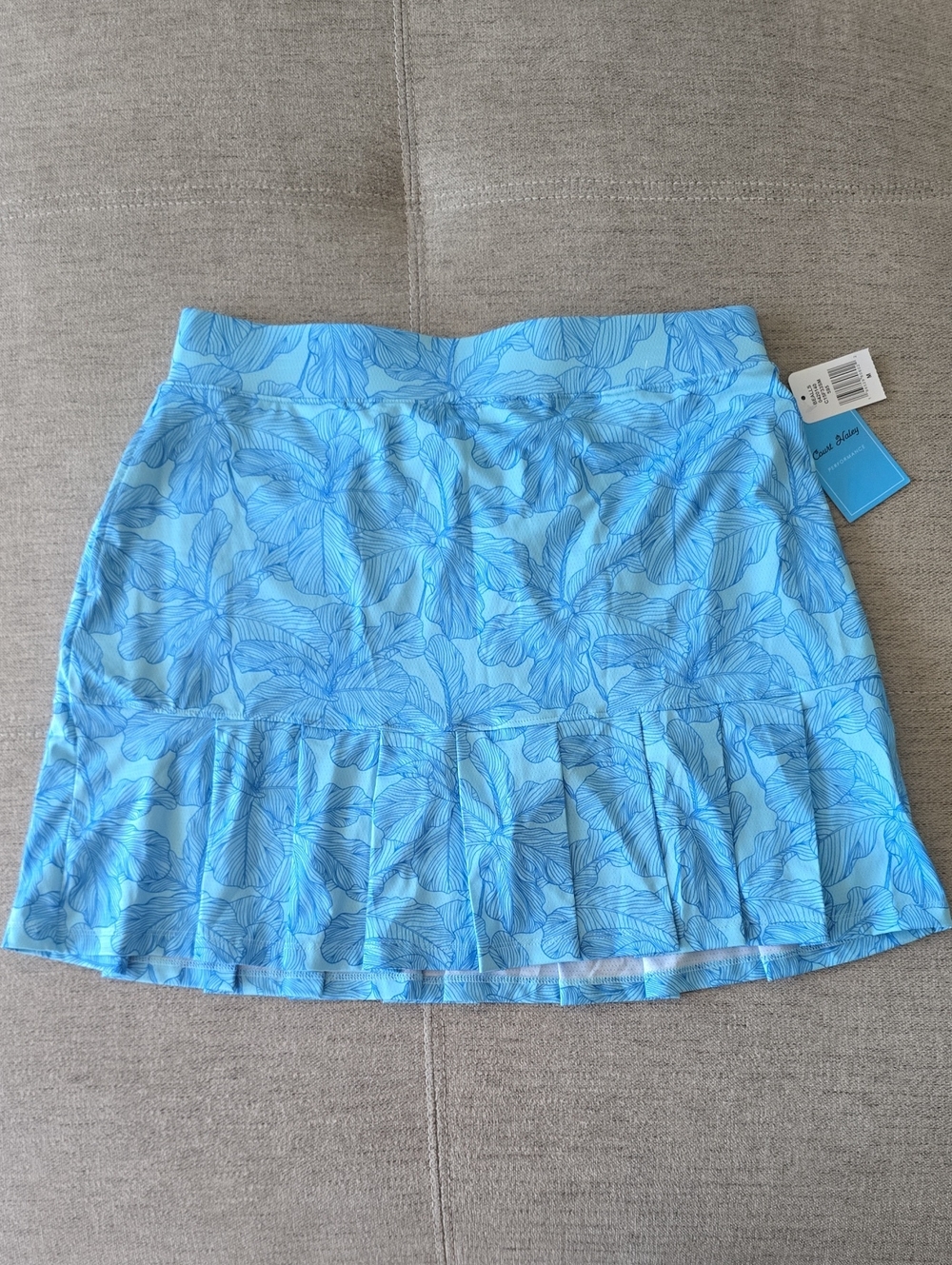 Blue Floral Pleated Golf Skort - Women
